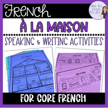 Preview of French house and furniture worksheets and vocabulary activities LA MAISON