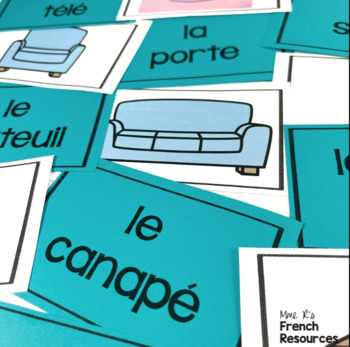 French house vocabulary game JEU DE VOCABULAIRE POUR LA MAISON | TPT