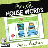 French house vocabulary listening activity:  BOOM CARDS LA MAISON