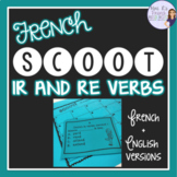 French -ir and -re task cards and scoot game LES VERBES EN