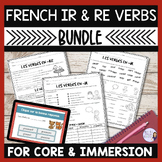 French IR & RE verbs bundle: speaking & writing activities