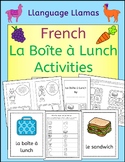 French  la boîte à lunch le déjeuner lunch box activities