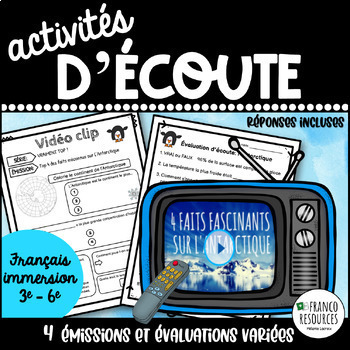 Preview of Free French listening activities and assessments