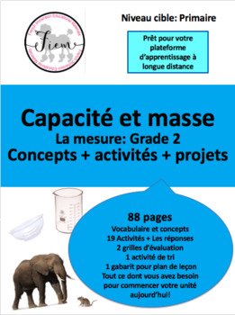 Preview of French: mesure: Capacité et masse, Gr.2, 88 pages