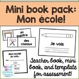 French mini book pack - Mon ecole