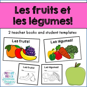 Preview of French mini books - Les fruits et les légumes!