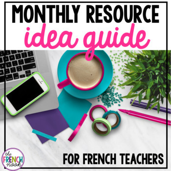Preview of French monthly idea resource guide