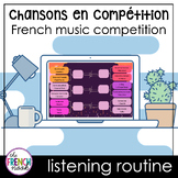 French music competition | FSL listening activity workshee