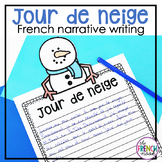 French narrative writing winter activity lesson plan | jou