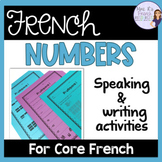 French numbers 1-100 speaking and writing activities LES N