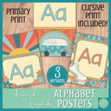 French or English classroom décor : Alphabet Posters ( Pri