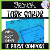 French passé composé Scoot game and task cards CARTES À TÂCHES
