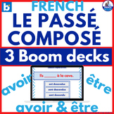 French passé composé avoir être Digital Boom Cards™ past t