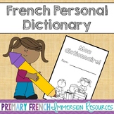 French personal dictionary booklet