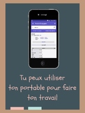 French phone usage poster