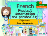 French physical and character description full lesson for 