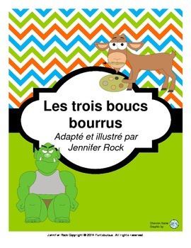 Preview of French play "Les trois boucs bourrus" with activities