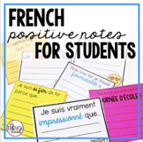 French positive note classroom management templates