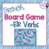 French present tense -er verbs board game JEU DE VERBES EN ER