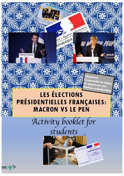Preview of French presidential elections Macron and Le Pen booklet intermediate-advanced