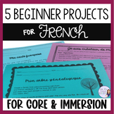 French project bundle for beginners: Summative projects fo