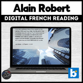 French reading comprehension - Alain Robert for Boom™ cards