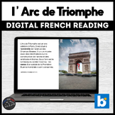 French reading comprehension - Arc de Trimophe for Boom™ cards