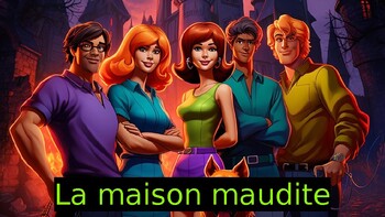 Preview of French Scooby Doo & Cursed House ESCAPE ROOM