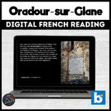 French reading comprehension - Oradour-sur-Glane for Boom™ cards