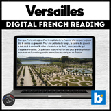 French reading comprehension - Versailles for Boom™ cards