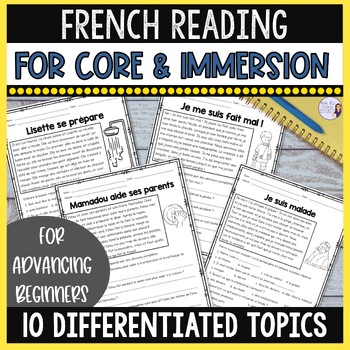 Preview of French reading comprehension for advancing beginners COMPRÉHENSION DE LECTURE