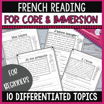 Preview of French reading comprehension: core French & immersion COMPRÉHENSION DE LECTURE