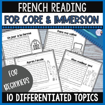 Preview of French reading comprehension activities for core French and French immersion