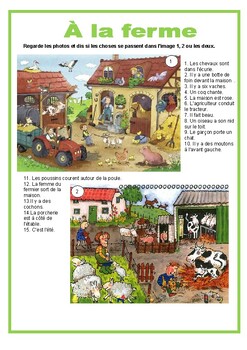 Preview of French reading comprehension activities with True or False Questions