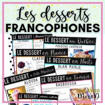 Preview of French reading comprehension on Francophone Food