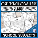 French school subjects speaking and writing bundle LES MATIÈRES