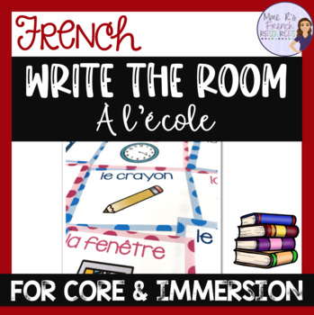 Preview of French school vocabulary write the room ÉCRIS LA SALLE - L'ÉCOLE