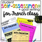 French self-assessment and goal-setting worksheets | auto-