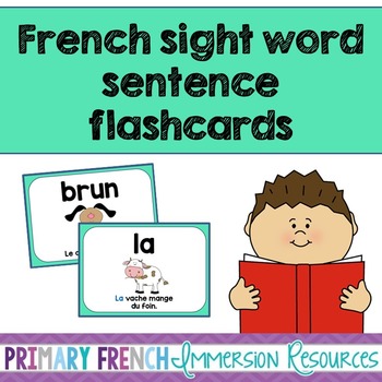 Preview of French sight word flashcards - Les mots de haute fréquence