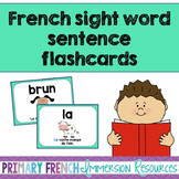 French sight word flashcards - Les mots de haute fréquence