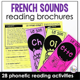 French sounds phonics reading activity brochures