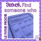LE FUTUR PROCHE French speaking activity - Find someone who