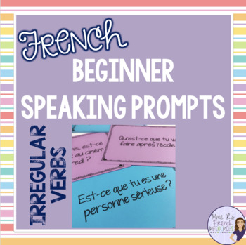 Preview of French speaking activity -avoir, être, faire, aller, venir COMMUNICATION ORALE
