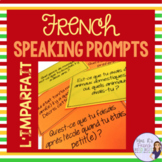 French speaking activity - imparfait speaking prompt cards