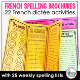 French spelling worksheets | French dictée activities | FS