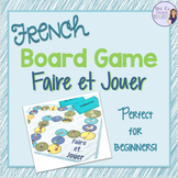 French sports and hobbies vocabulary board game LES VERBES