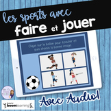 French sports listening activity BOOM CARDS ACTIVITÉ D'ÉCO