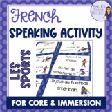 French sports speaking activity ACTIVITÉ ORALE LES SPORTS