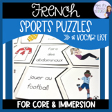 French sports vocabulary puzzles ACTIVITÉ POUR LES SPORTS