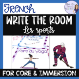 French sports vocabulary write the room ÉCRIS LA SALLE - L